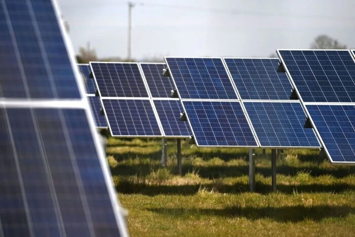 Solar power plant in the Chernobyl zone
