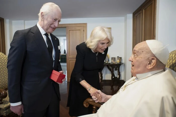 The King of Britain and his wife in the Papal city