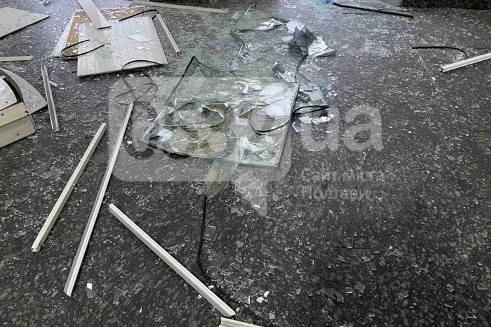 In Poltava, the train station was damaged as a result of a Russian attack