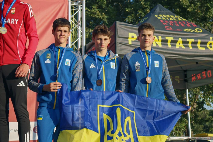 Die ukrainischen Fünfkämpfer gewannen Bronze bei der U17-Europameisterschaft