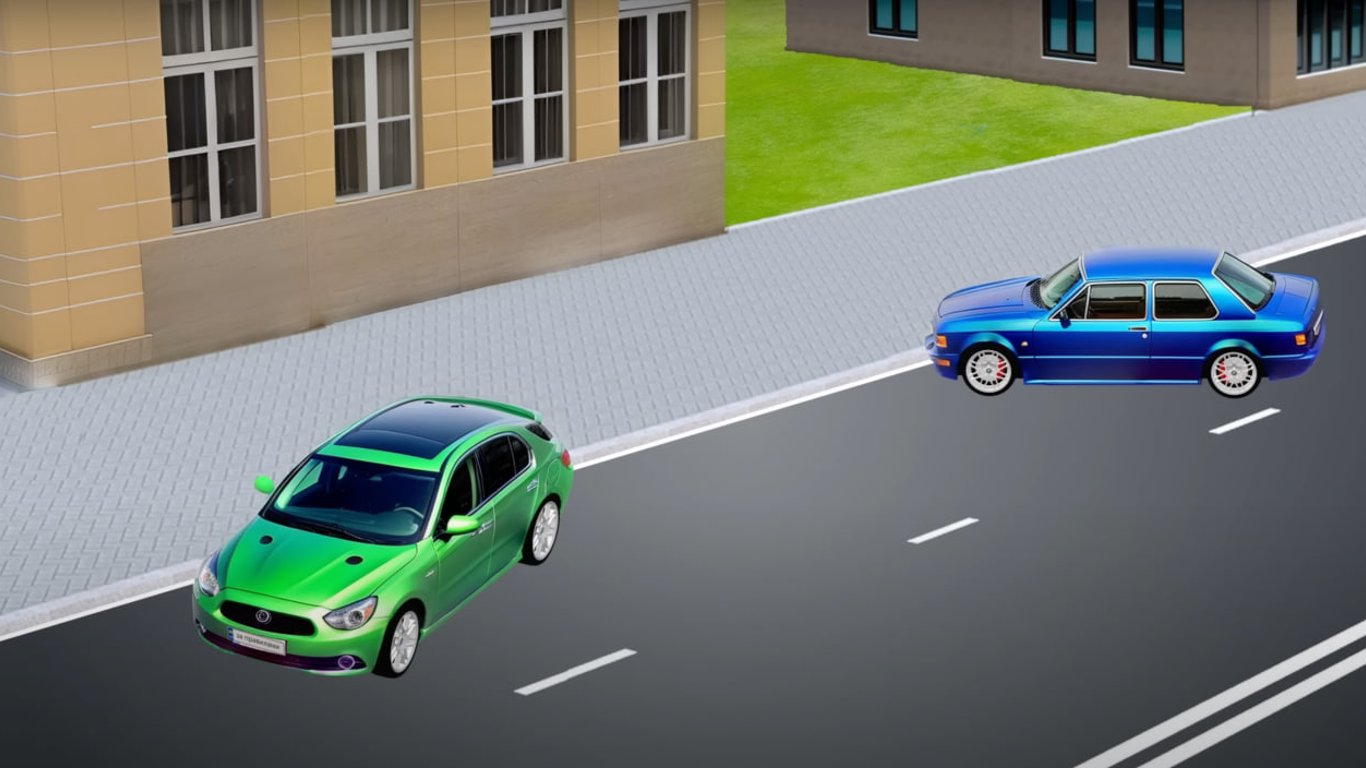 Test der Straßenverkehrsordnung über das Parken - Wer hat das Auto falsch geparkt?